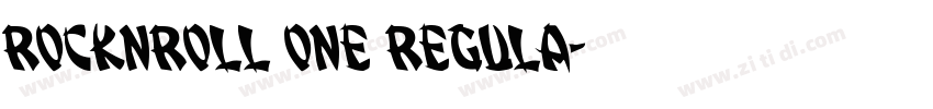 RocknRoll One Regula字体转换